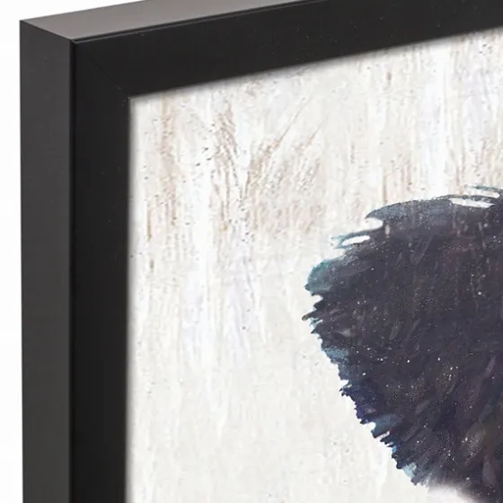 Neutral Staring Cow Framed Canvas Art Print-Kirkland's Home Discount