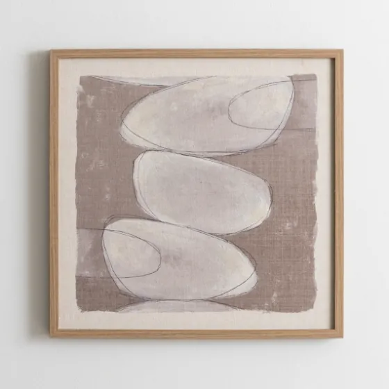 Neutral Stone Abstract I Framed Art Print-Kirkland's Home Best Sale