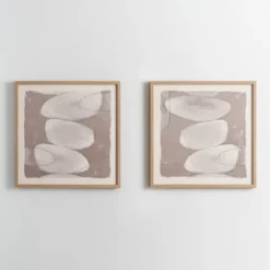 Neutral Stone Abstract I Framed Art Print-Kirkland's Home Best Sale