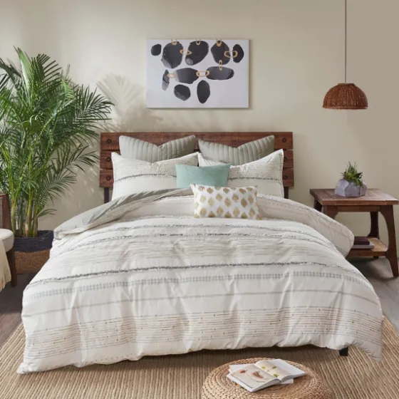Neutral Stripe Full/Queen 3-Pc. Comforter Set-Kirkland's Home Cheap