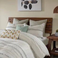 Neutral Stripe Full/Queen 3-Pc. Comforter Set-Kirkland's Home Cheap