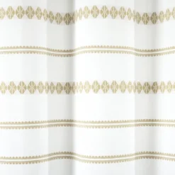 Neutral Striped And Tasseled Shower Curtain-Kirkland's Home Cheap