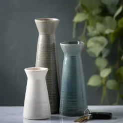 Neutral Wide Mouth Vases, Set Of 3-Kirkland's Home Best Sale