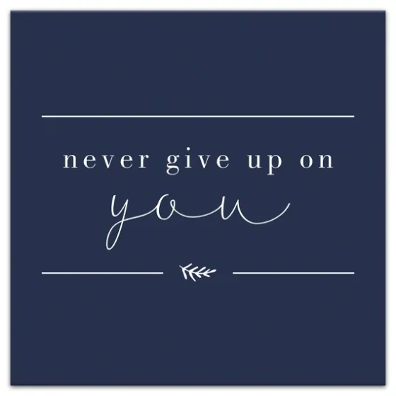 Never Give Up On You Canvas Art Print-Kirkland's Home Store