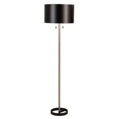 Nickel And Metal Shade Floor Lamp-Kirkland's Home Fashion