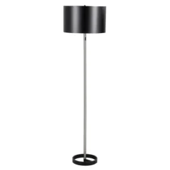 Nickel And Metal Shade Floor Lamp-Kirkland's Home Fashion