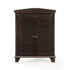Nikki Dark Wooden Corner Cabinet-Kirkland's Home New