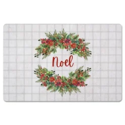 Noel Wreath Christmas Kitchen Mat-Kirkland's Home Shop