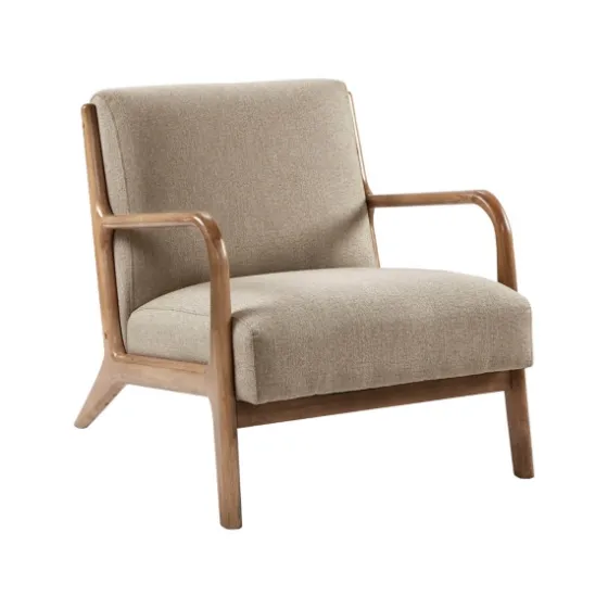 Nolan Cream Mid-Century Accent Chair-Kirkland's Home Hot