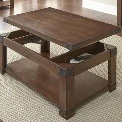 Nolan Lift Top Wood And Metal Accents Coffee Table-Kirkland's Home Sale