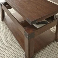 Nolan Lift Top Wood And Metal Accents Coffee Table-Kirkland's Home Sale