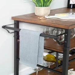 Norcross Industrial Rolling Bar Cart-Kirkland's Home Best Sale