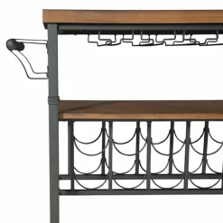 Norcross Industrial Rolling Bar Cart-Kirkland's Home Best Sale