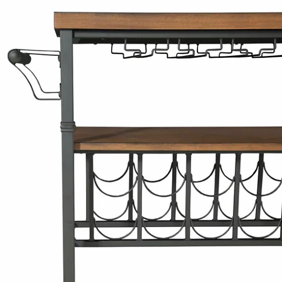 Norcross Industrial Rolling Bar Cart-Kirkland's Home Best Sale