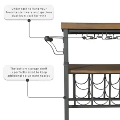 Norcross Industrial Rolling Bar Cart-Kirkland's Home Best Sale