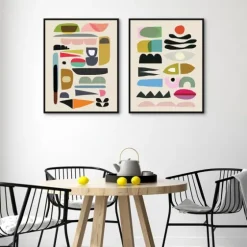 Nordic Glam Framed Canvas Art Prints, Set Of 2-Kirkland's Home Best Sale