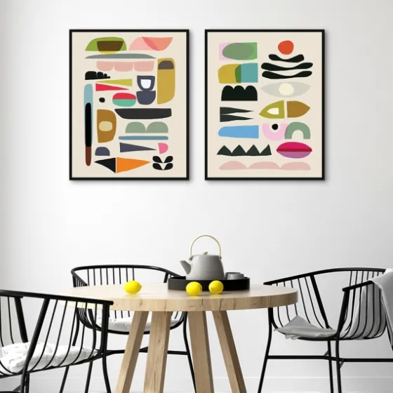Nordic Glam Framed Canvas Art Prints, Set Of 2-Kirkland's Home Best Sale