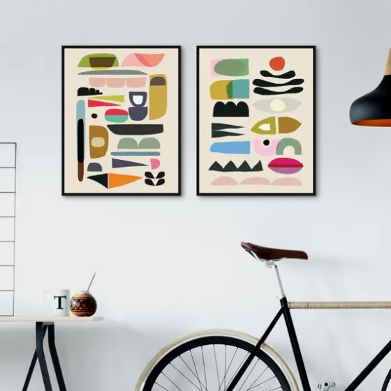 Nordic Glam Framed Canvas Art Prints, Set Of 2-Kirkland's Home Best Sale