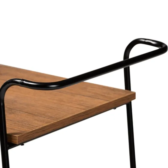 Norris Walnut 3-Tier Mobile Bar Cart-Kirkland's Home Online
