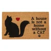 Not Home Without A Cat Coir Doormat-Kirkland's Home Store