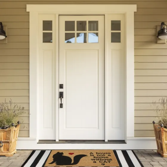 Not Home Without A Cat Coir Doormat-Kirkland's Home Store