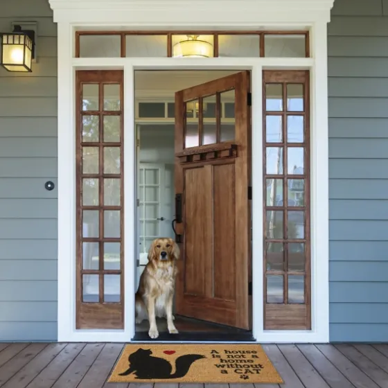 Not Home Without A Cat Coir Doormat-Kirkland's Home Store