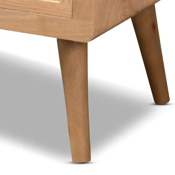 Oak And Rattan 4-Drawer Chest-Kirkland's Home Shop