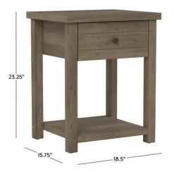 Oak Bailie Wooden Side Table-Kirkland's Home New