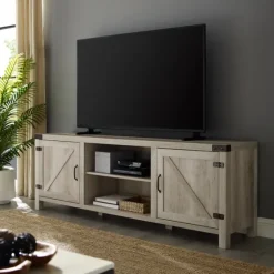 Oak Barn Door Tv Stand-Kirkland's Home Cheap
