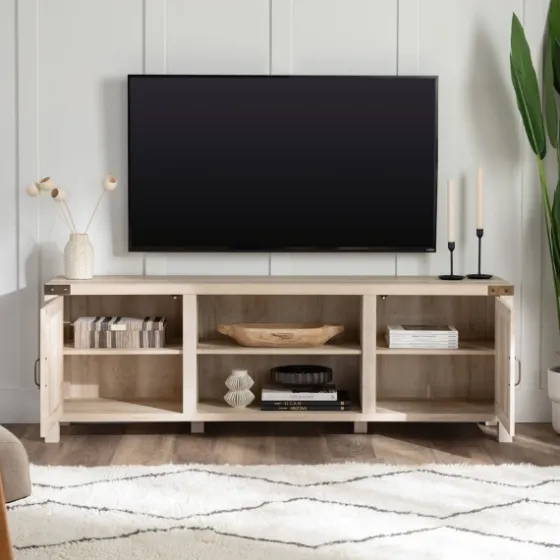 Oak Barn Door Tv Stand-Kirkland's Home Cheap