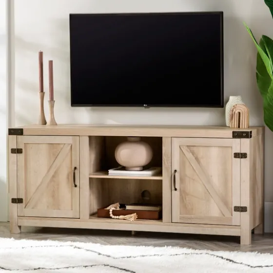 Oak Barn Doors Tv Stand-Kirkland's Home New