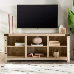 Oak Barn Doors Tv Stand-Kirkland's Home New