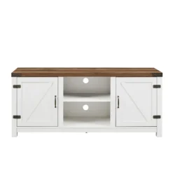 Oak Farmhouse Double Door Tv Stand-Kirkland's Home Best