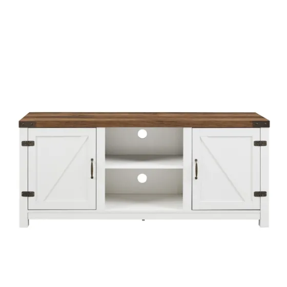 Oak Farmhouse Double Door Tv Stand-Kirkland's Home Best