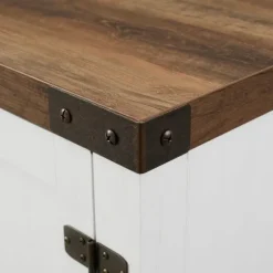 Oak Farmhouse Double Door Tv Stand-Kirkland's Home Best