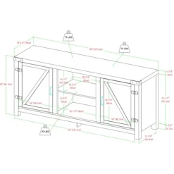 Oak Farmhouse Double Door Tv Stand-Kirkland's Home Best