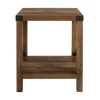Oak Industrial X-Frame Accent Table-Kirkland's Home Flash Sale