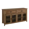 Oak Rustic Glass Front Sideboard-Kirkland's Home Flash Sale