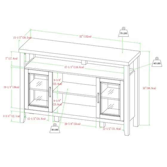Oak Rustic Wood Tv Stand-Kirkland's Home Store
