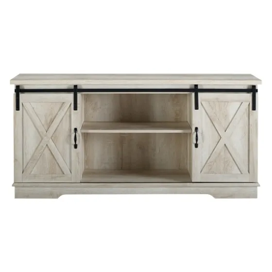 Oak Sliding Barn Door Tv Stand-Kirkland's Home Best Sale