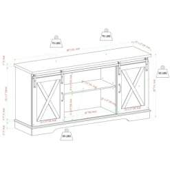 Oak Sliding Barn Door Tv Stand-Kirkland's Home Best Sale