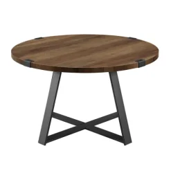 Oak Urban Rustic Round Coffee Table-Kirkland's Home Shop
