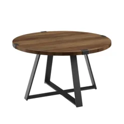 Oak Urban Rustic Round Coffee Table-Kirkland's Home Shop