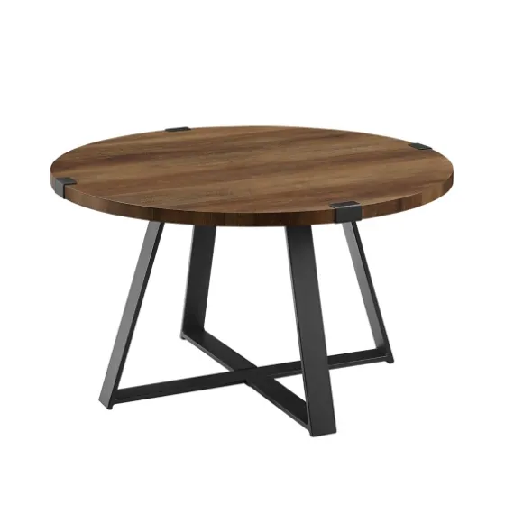 Oak Urban Rustic Round Coffee Table-Kirkland's Home Shop