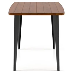 Oak Wood And Metal Dining Table-Kirkland's Home Fashion