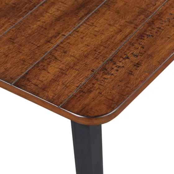 Oak Wood And Metal Dining Table-Kirkland's Home Fashion