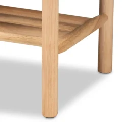 Oak Wood And Woven Nylon Bench-Kirkland's Home Discount