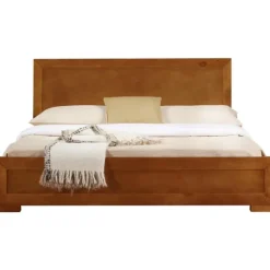 Oak Wood King Platform Bed And 2-Nightstand Set-Kirkland's Home Outlet