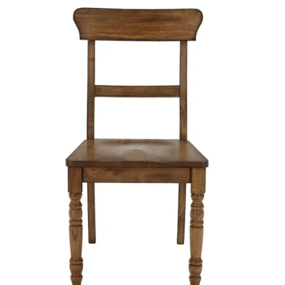 Oak Wood Ladder Back Dining Chairs, Set Of 2-Kirkland's Home Store