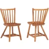 Oak Wood Spindle Back Dining Chairs, Set Of 2-Kirkland's Home Shop